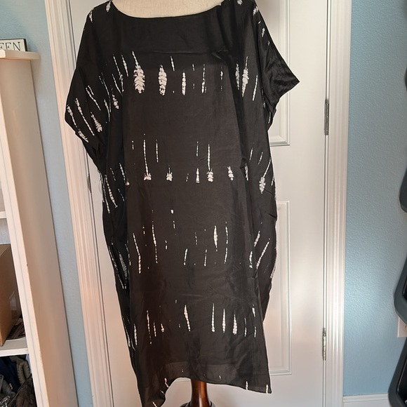 Eileen Fisher Tops - Eileen Fisher Lightning Silk Shibori Dress size extra large